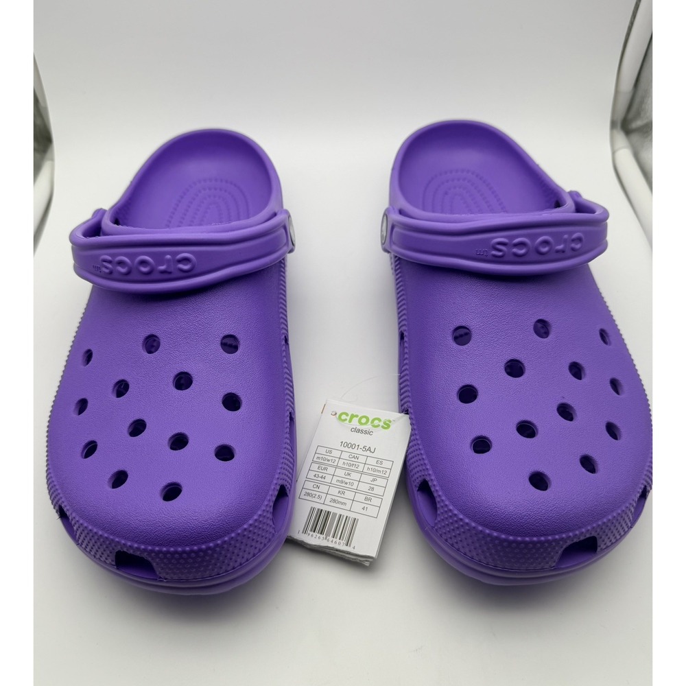 Crocs Classic Clogs Unisex Mens 10 Womens 12 Galaxy Purple 10001-5AJ New